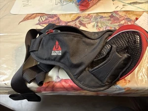 Ultimate Direction Sport Waist Belt Water Bottle & Zip Pouch Black/Red Lg - Picture 1 of 4