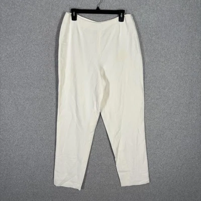 Pantalones informales de lino de esquina de colección talla 12 forrados silenciosos de lujo minimalistas náuticos ** Foto 1 de 4