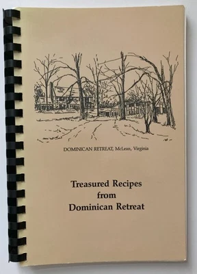 VTG Cookbook Treasured Recipes From Dominican Retreat McLean VA 1992 Catholic Foto 1 de 4
