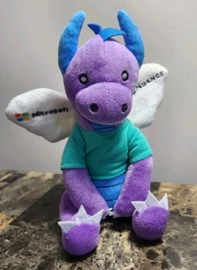 Microsoft Nuance Dragon Plush Dax Microsoft Plushy Stuffed Dragon - Picture 1 of 10
