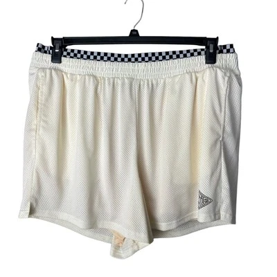 Fabletics Cream Mesh Shorts with Checker Print 1X - Изображение 1 из 4