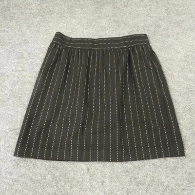 Юбка женская Alice & Olivia размер 12 карманов 100% шерсть плоская спереди сзади на молнии дамская - Изображение 1 из 4