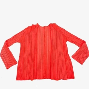 Cárdigan naranja de manga larga pliegues talla 4 - Imagen 1 de 9