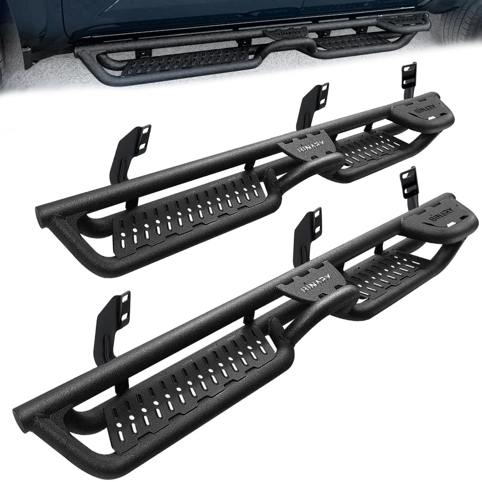 For 2005-2026 Nissan Frontier Crew Cab Drop Steps Black 4Step Bar Running Boards Foto 1 de 4