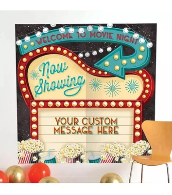 Noche de Cine Premio Hollywood Baile de graduación Tema Fiesta Decoración Telón de Fondo Personalizado Foto 1 de 4