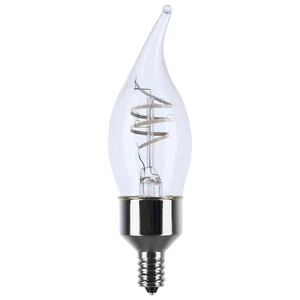 4 Watt LED - Reminiscent - Flex Gray Coil Filament - CA11 - Candelabra Base - 27 - Picture 1 of 9