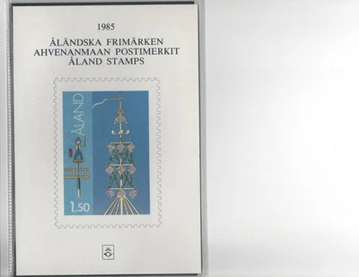 1985 Aland Finlândia Conjunto Oficial Completo de Selos Ano Novo, sem marca de charneira - Imagem 1 de 2