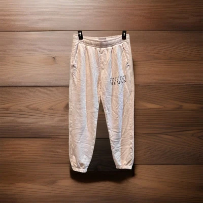 Pantalones deportivos Everlane para hombre M beige grueso pesado algodón orgánico polar puños Foto 1 de 4