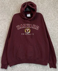 Champion Hoodie Herren Gr. XL weinrot Harvard University bestickt Pullover - Bild 1 von 16