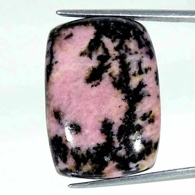 32.60Cts Natural Rhodonite Cushion Cabochon loose Gemstone 16x23x6mm - Image 1 of 4