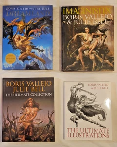 Lot of 4 Boris Vallejo & Julie Bell Art Books – Fantasy Illustration Collection - Picture 1 of 8