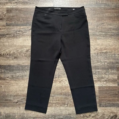 Pantalones de vestir Preston & York talla 12 negros para mujer de negocios pantalones recortados profesionales Foto 1 de 4