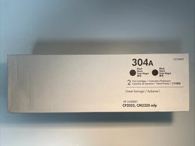 HP 304A (CC530AD) Genuine Black Toner Cartridge  Color LaserJet CP2025, CM2320 - Image 1 of 2