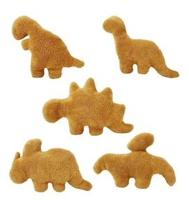 5-Pack Dinosaur Nugget Plush Toys Stuffed Animals Kids Birthday Gift Cute Brown - Picture 1 of 7