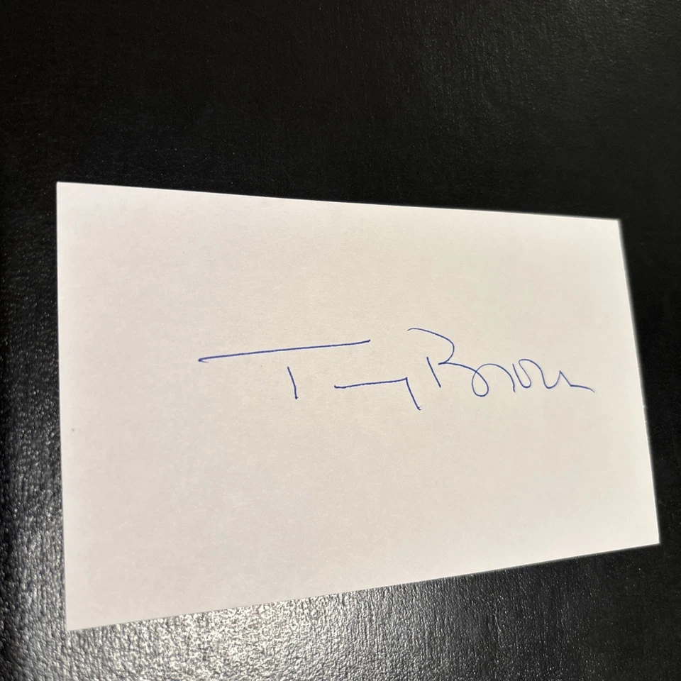 Thomas Brown (Maryland) ‘64 Packers 3X NFL Champs SB I & II Champs, MLB died ‘25 - Image 1 of 1