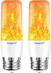 HoogaLife Flame Light Bulbs, Warm Flickering Bulbs Effect of 2 Pack - Picture 1 of 7