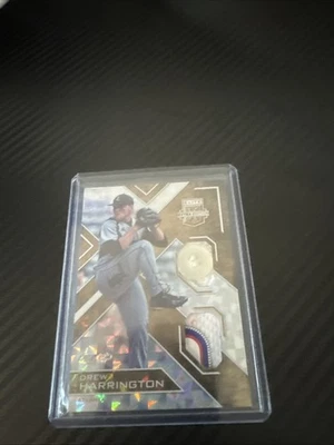 Parche Botón Panini Drew Harrington 1/1 Raro SSP Único Foto 1 de 2