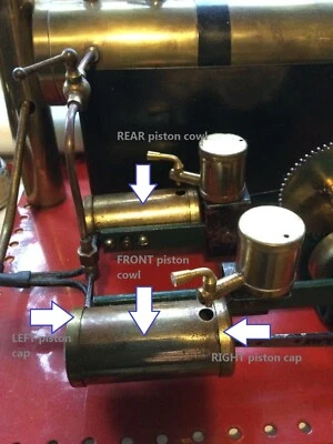Bowman (Dereham) Live Steam Piston Cowl Parts FIVE OPTIONS - Image 1 of 4