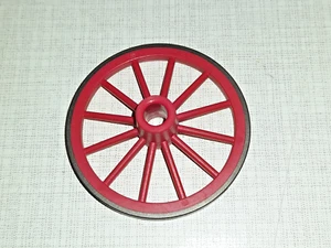 Playmobil Kutschen Planwagen Rad Räder 4,5 cm 12-Speichen rot Metallrand - Bild 1 von 2
