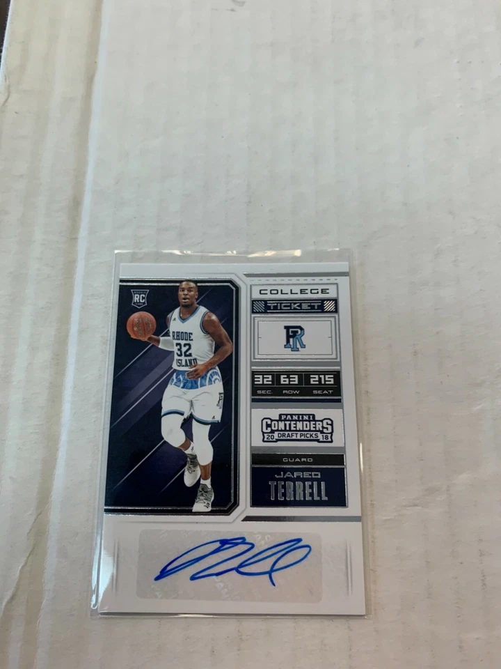 Jared Terrell 2018-19 Contenders Draft Picks Rookie Auto Card #99 - Image 1 of 1