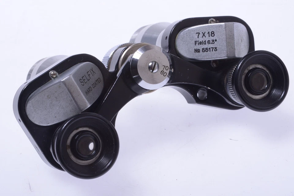 ✅ SELFIX BINOCULARS 7X18 VINTAGE WIDE ANGLE 6.3* DEGREES COATED - Image 1 of 4