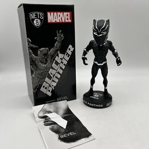 MARVEL Black Panther Brooklyn Nets Bobblehead Bevel LIMITED EDITION 7” T’Challa - Picture 1 of 12