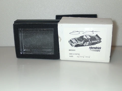 Nascar #48 Jimmie Johnson Hologram Clear Glass Cube Racing Collectible      D Cover