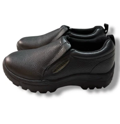 Zapatos sin cordones Roper Work Performance para hombre cuero negro liso talla 7W Foto 1 de 4