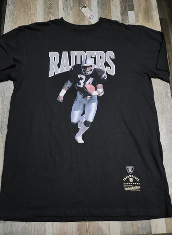 NEW Mitchell & Ness Throwback Raiders Bo Jackson Retro TShirt Tee Mens XL TALL Cover