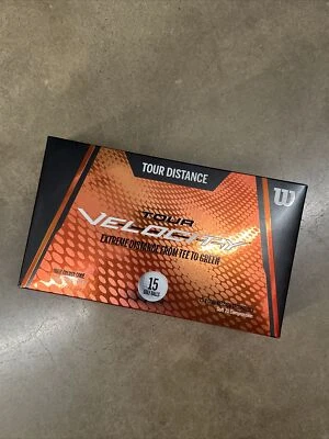 Wilson Tour Velocity 15 Pack Golf Balls White Soft 70 Long Distance Low Compress - Image 1 of 2