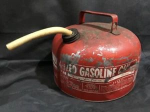 Vintage EAGLE Model  SP- 2 1/2  Gas Fuel Metal Can 2 1/2, 2.5 Gallon Galvanized  - Picture 1 of 9