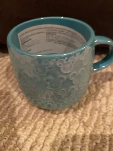 Disney's-Disney Kaffeebecher Homestead Aqua Mickey Mouse Symbol Tasse schillernd-Neu mit Etikett - Bild 1 von 1