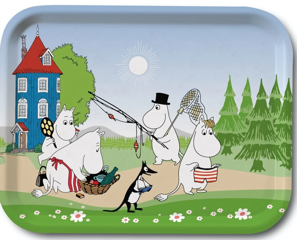 Moomin Birch Tray Going on Vacation 27 x 20 cm Optodesign - Image 1 of 1