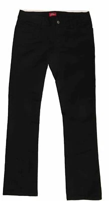 Pantalones P Dickies Junior Genuinos Cinco Bolsillos, Negros, Pierna Ajustada Talla 7 Foto 1 de 4