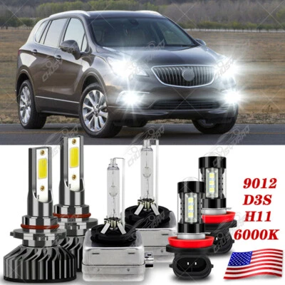 Para Para Buick Envision 2016 2017-2020 HID LED faro alto / bajo + luces antiniebla Foto 1 de 4