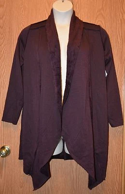 Poncho de lavandería francés vino negro para mujer chaqueta chal talla mediana nuevo con etiquetas NUEVO Foto 1 de 2