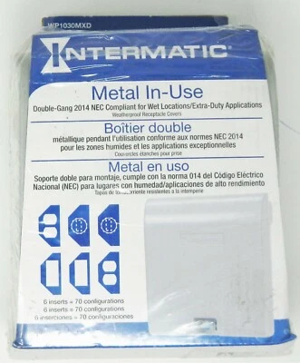 Intermatic WP1030MXD Metal In-Use Double-Gang For Wet Locations QTY 2 - Image 1 of 2
