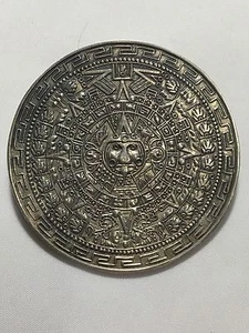 STERLINGSILBER MAYA KALENDER ANHÄNGER/BROSCHE Made in MEXICO - Bild 1 von 6