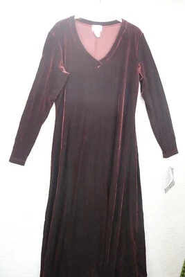 Maxi Vestido Moda Int'L Vintage Victoria's Secret London Terciopelo-L-Caprichoso-Y2K Foto 1 de 4