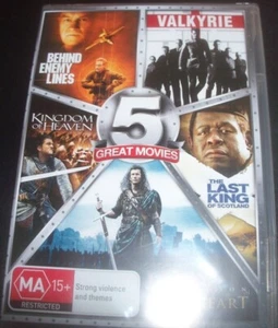 Behind Enemy Land/Braveheart/Valkyrie/Kingdom Of Heaven (Aust Reg 4) DVD – New - Picture 1 of 1