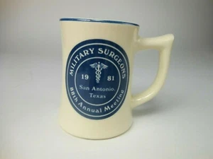 1981 taza de café San Antonio Texas 88a reunión anual cirujanos - Imagen 1 de 3