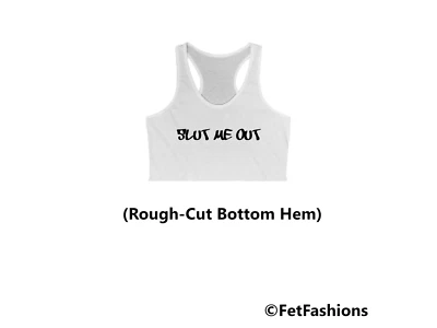 Camisa Slut Me Out Cachonda Top Corta Ropa Conjunto Ropa Fetiche Foto 1 de 4