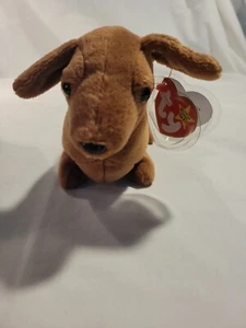 Weenie il bassotto Beanie Baby, + un amico in omaggio! Rara con errori, ritirata - Foto 1 di 10
