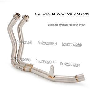 Slip Exhaust System Link Pipe Header Pipe For Honda REBEL 500 CMX500 2017~2024