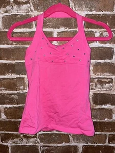 NWT THE CHILDRENS PLACE GIRLS S SMALL 5/6 5 6 HALTER TOP PINK TANK RHINESTONES - Picture 1 of 2