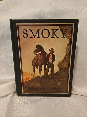 Smokey The Cow Horse Will James 1929 1st Illustrated Classics Color Edition HC - Image 1 of 4