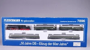 Juego de trenes Spur N Fleischmann 7896 50 años DB - 60 tren urgente en embalaje original #NN_646 - Imagen 1 de 12