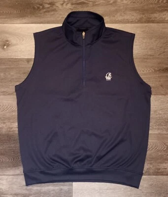 Zero Restriction Tour Series 1/4 Zip Performance Golf Vest Navy Size Medium  - Image 1 of 4