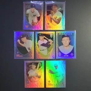 2002 Topps Super Teams ‘61 Retrofractor #/1961 Yankees Lot Houk Sukowron Cerv - Picture 1 of 1