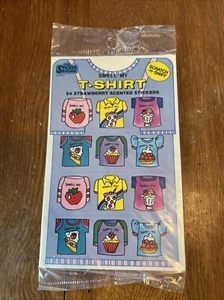 Smell My T-SHIRT Strawberry SCRATCH n SNIFF stickers The Sticker Store SEALED - Picture 1 of 2